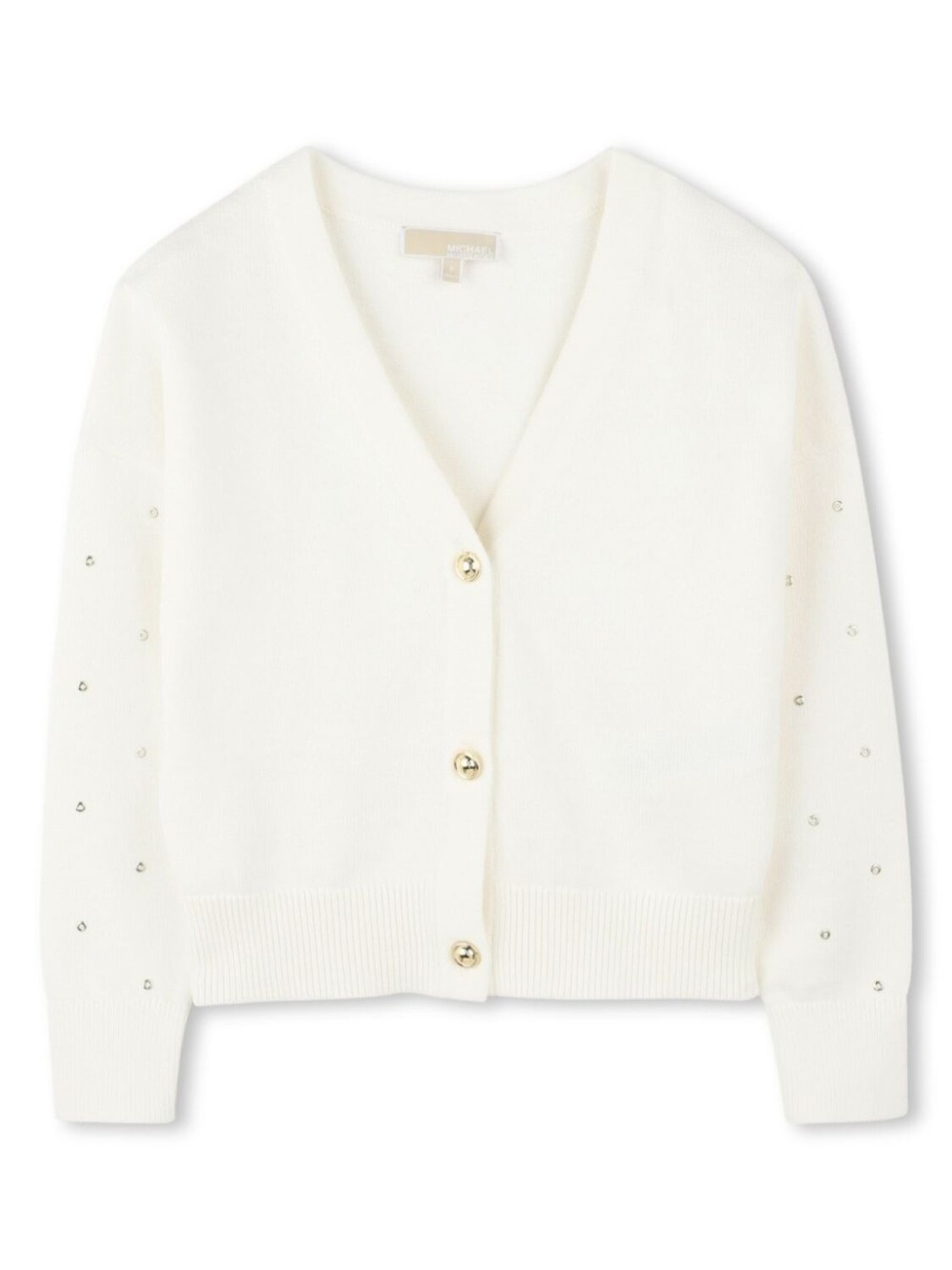 

Кардиган с люверсами Michael Kors Kids, белый