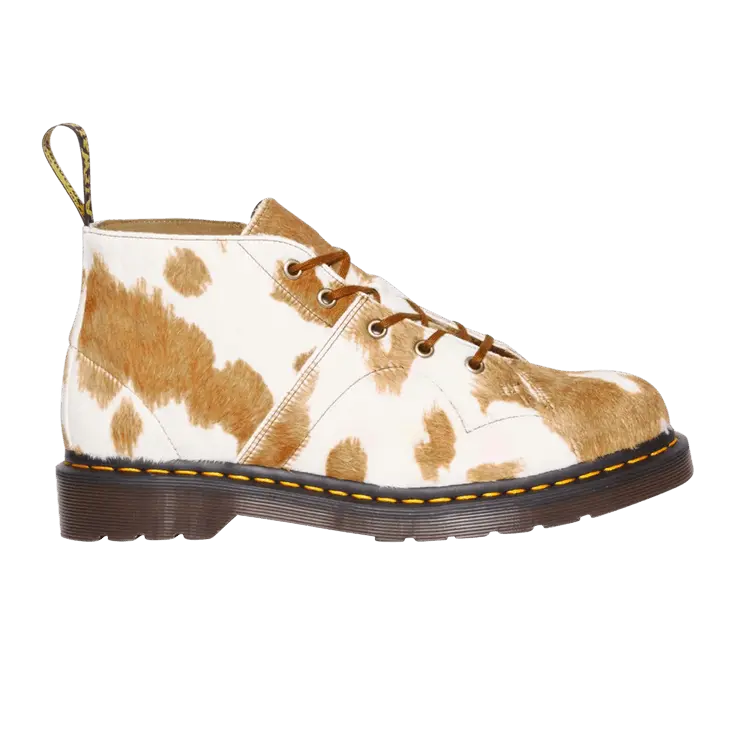 

Ботинки Dr. Martens Church Hair-On Monkey Boot Cow Print, желто-коричневый