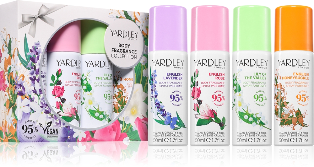 

Коллекция ароматов для тела для женщин Yardley, 4× 50 мл