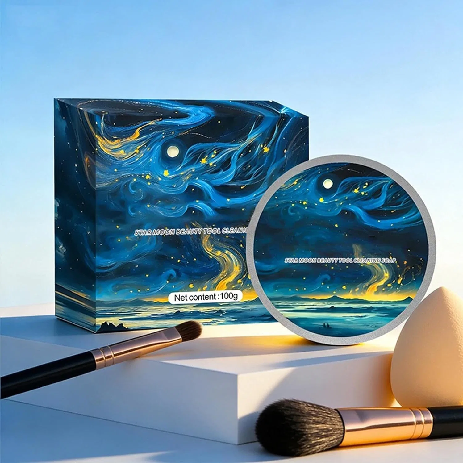 Твердое мыло для очистки кистей Makeup Brush Cleaning Soap, 1 шт — фото 2