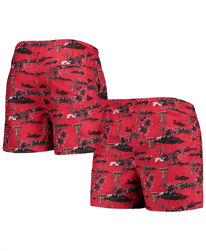 

Мужские красные плавки Texas Tech Red Raiders Island Palm FOCO