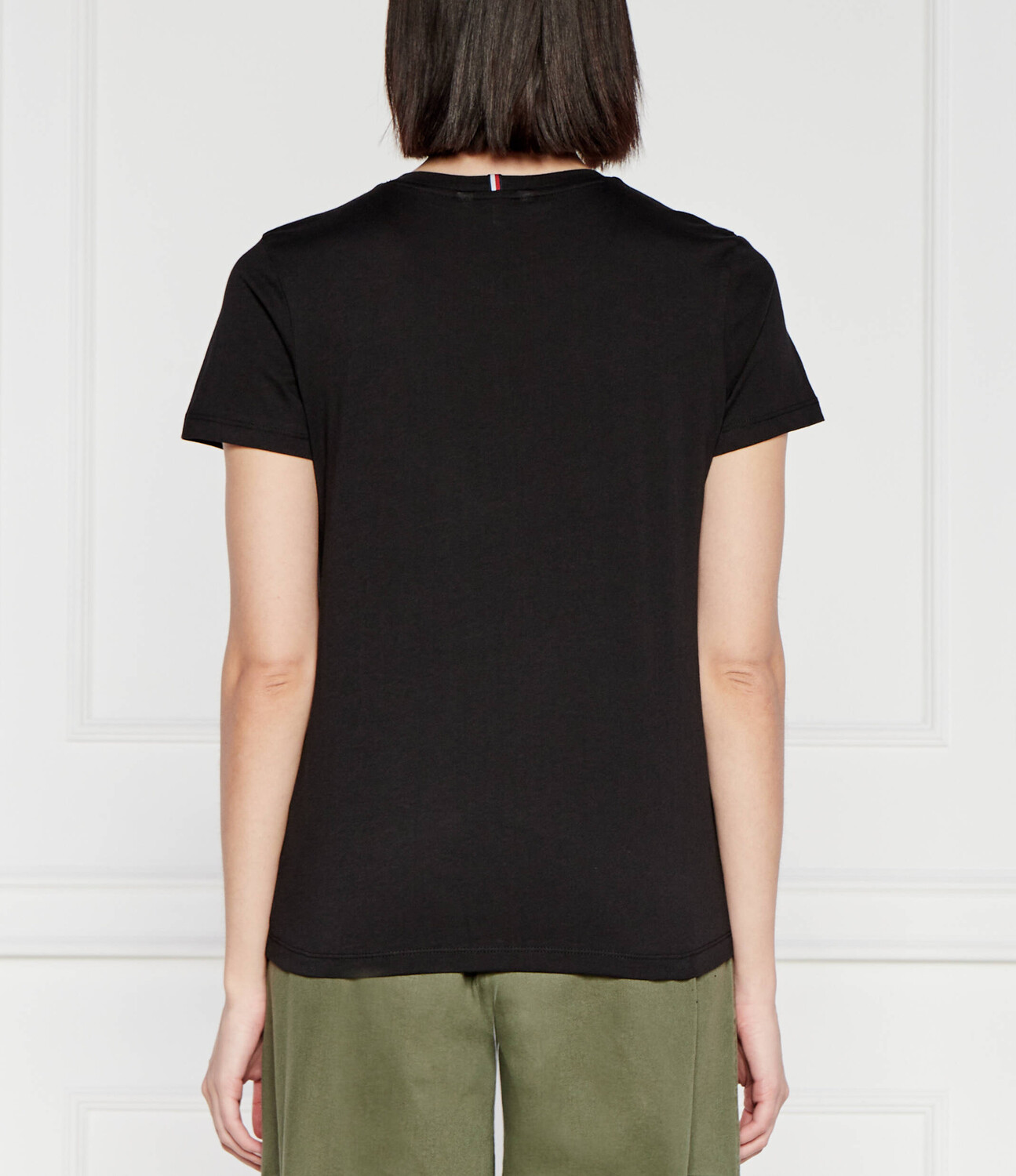 Футболка Tommy Hilfiger REG C-NK SIGNATURE Regular Fit, черный — фото 4
