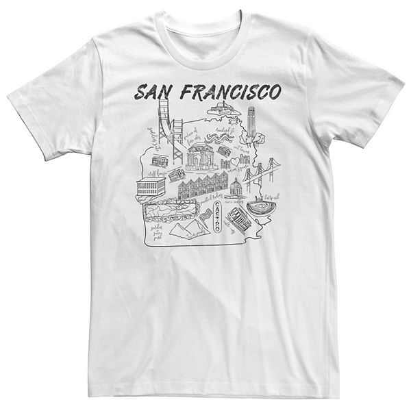 

Футболка Big & Tall San Francisco City Elements Licensed Character