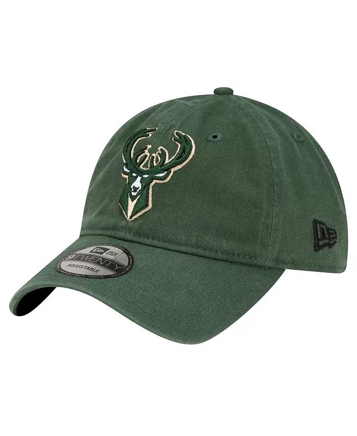 

Мужская регулируемая кепка Hunter Green Milwaukee Bucks Team 2.0 9TWENTY New Era