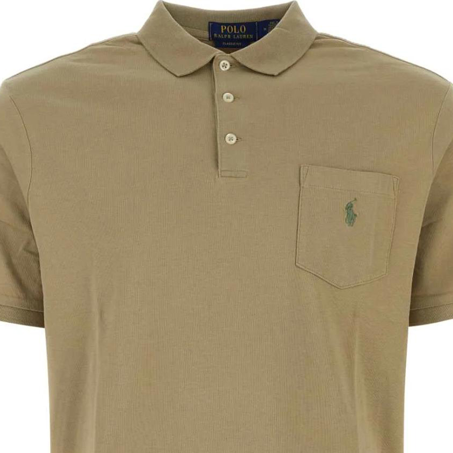 

Поло Пони Вышитая Короткий Рукав Поло Футболка Polo Ralph Lauren, Верблюжий