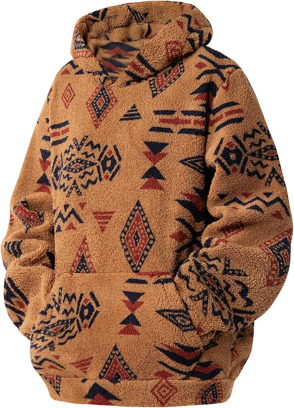 

Мужская уютная худи sherpa с капюшоном и карманами-кенгуру Ybwhjwx