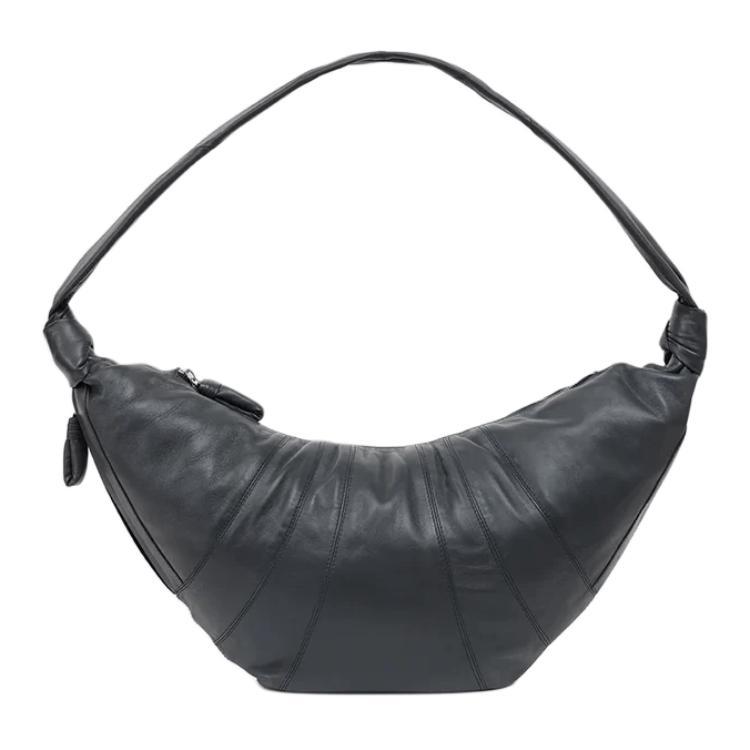 

Сумка-круассан из кожи наппа, через плечо, на пояс, большая женская модель Asphalt Lemaire