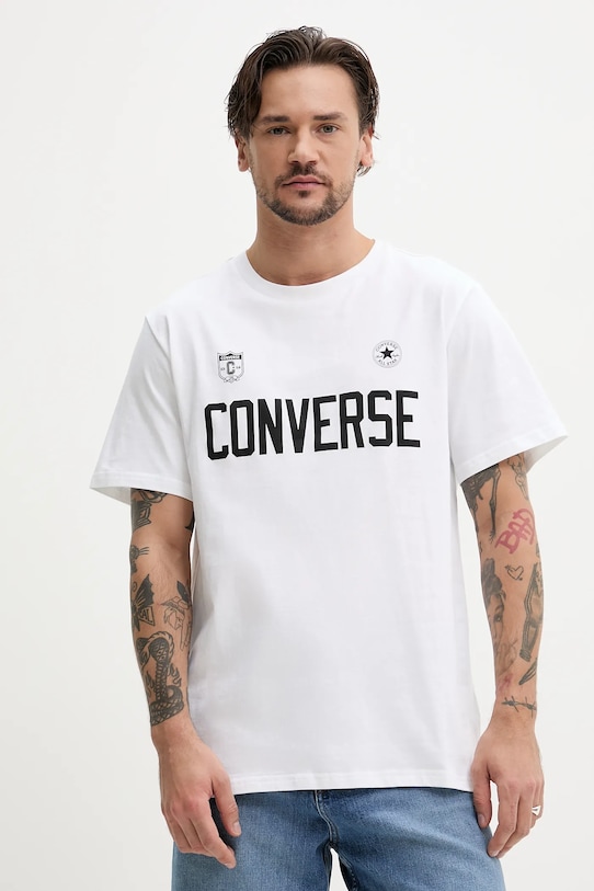 

Хлопковая футболка Converse, белый