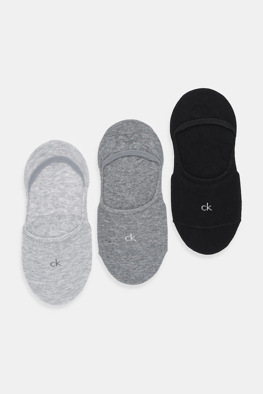 

Носки 3 пары Calvin Klein, серый