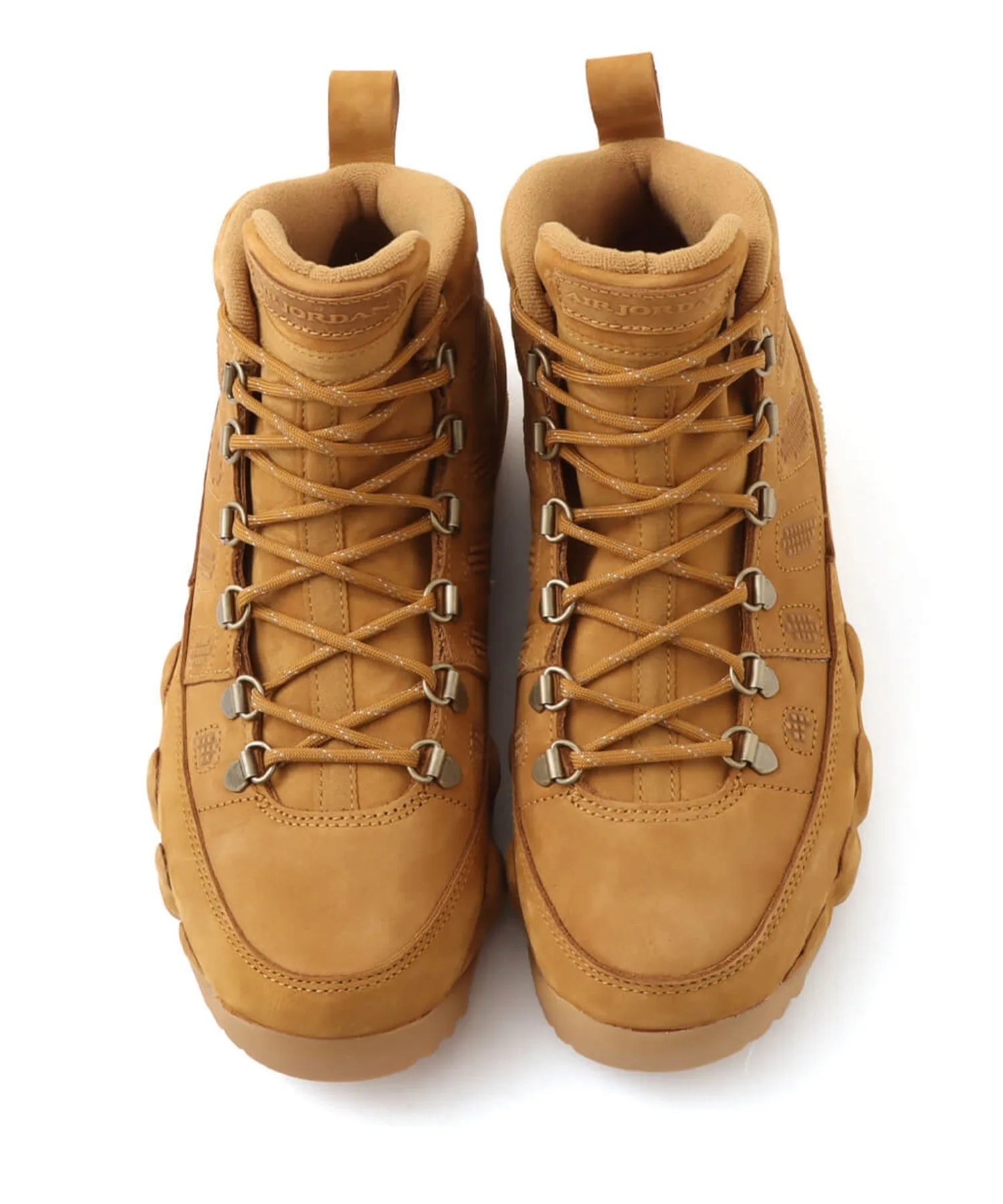 Мужские/женские ботинки из кожи Air Jordan 9 Retro Boot NRG JORDAN BRAND коричневые — фото 2