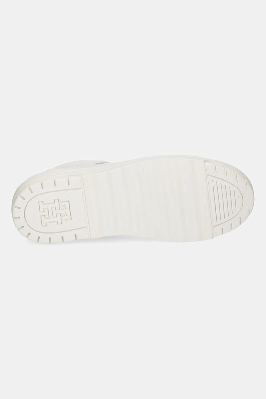 Кожаные кроссовки Feminine Basket Sneaker Tommy Hilfiger, бежевый — фото 4