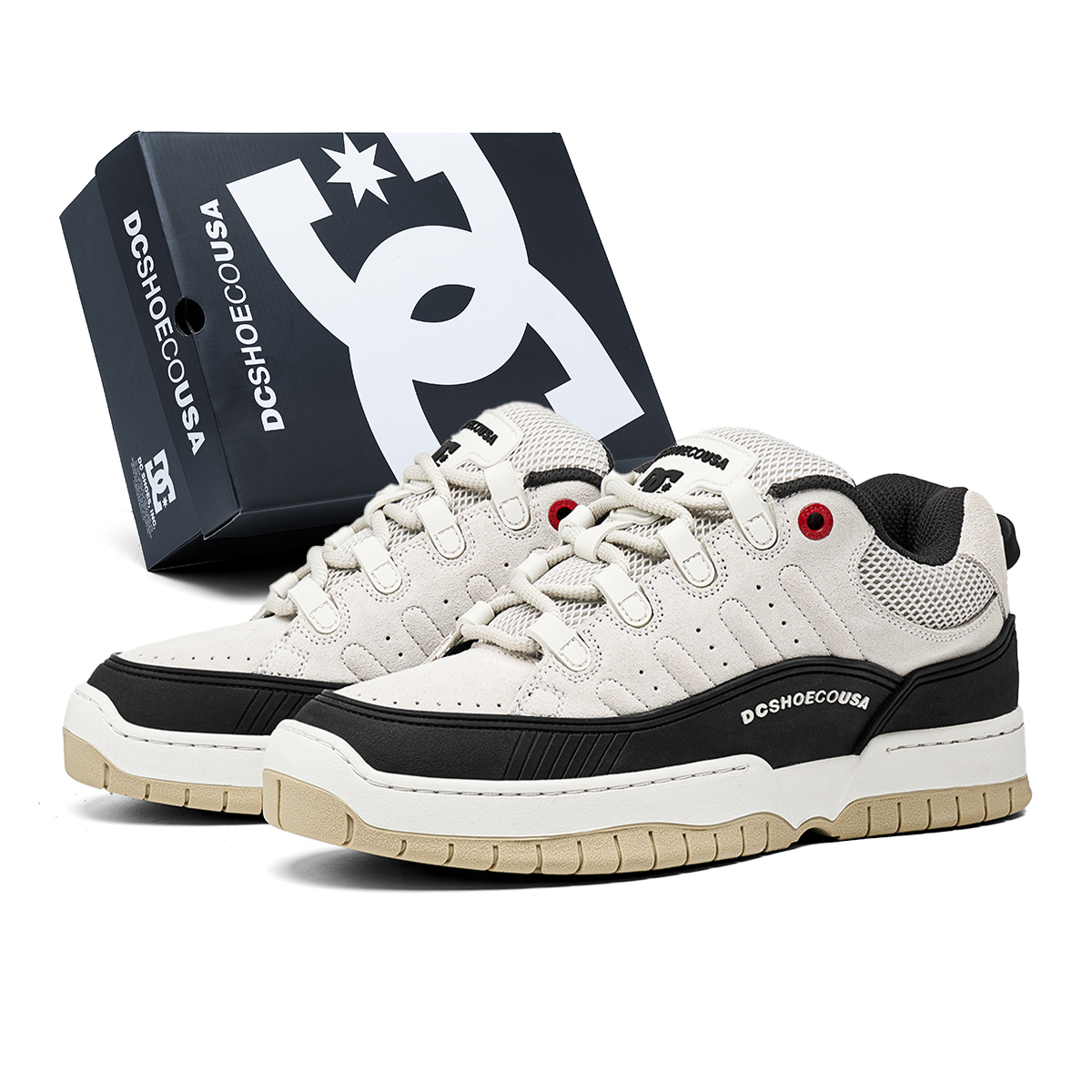 Мужские скейтерские кеды DC Shoes, серо-голубой — фото 3