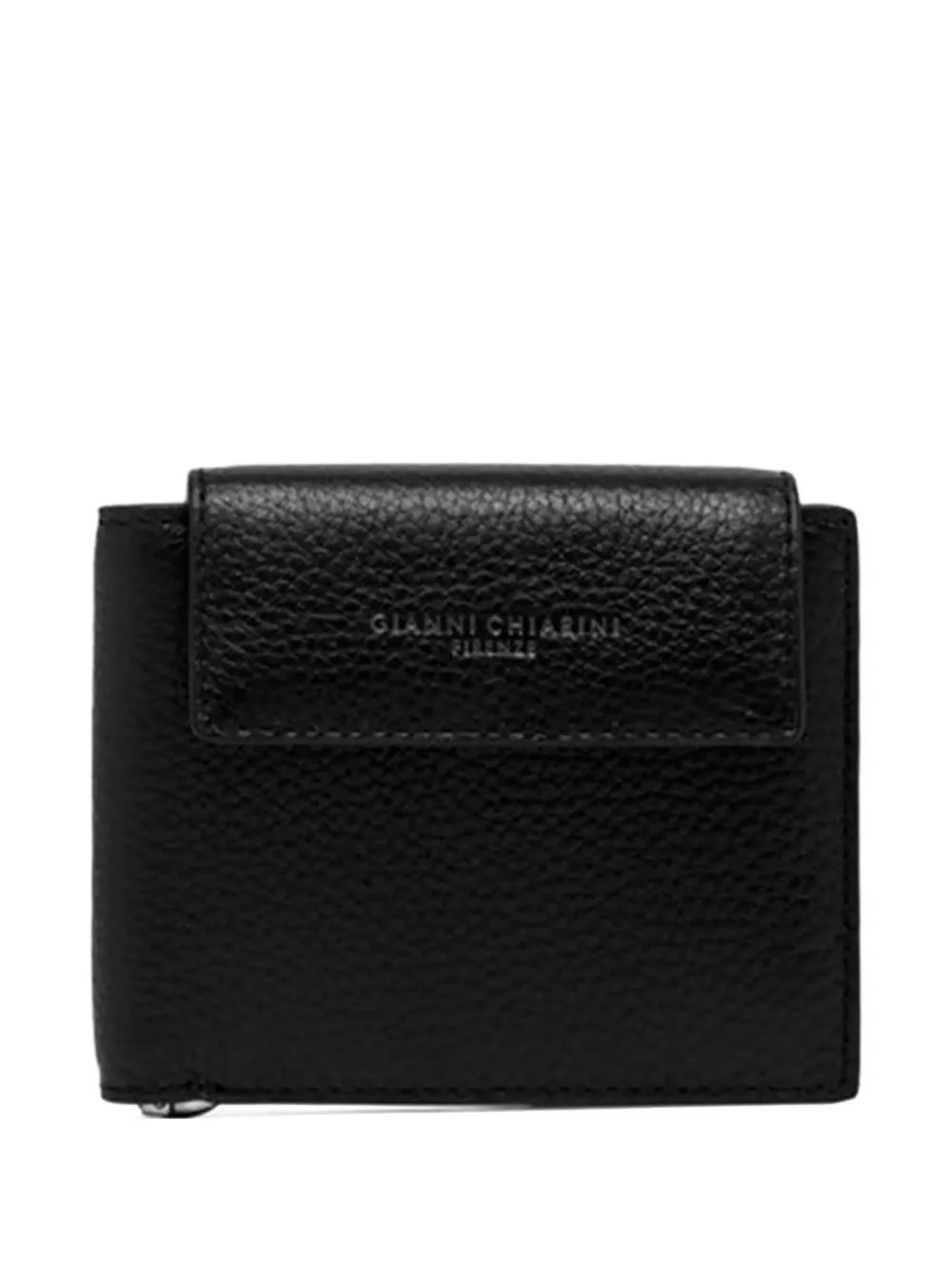 

Кожаный кошелек с зажимом для денег GIANNI CHIARINI, черный