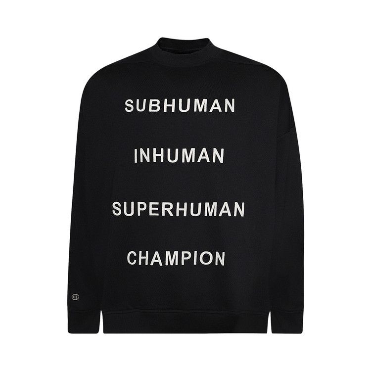 

Толстовка Rick Owens x Champion Jumbo Sweatshirt, Black