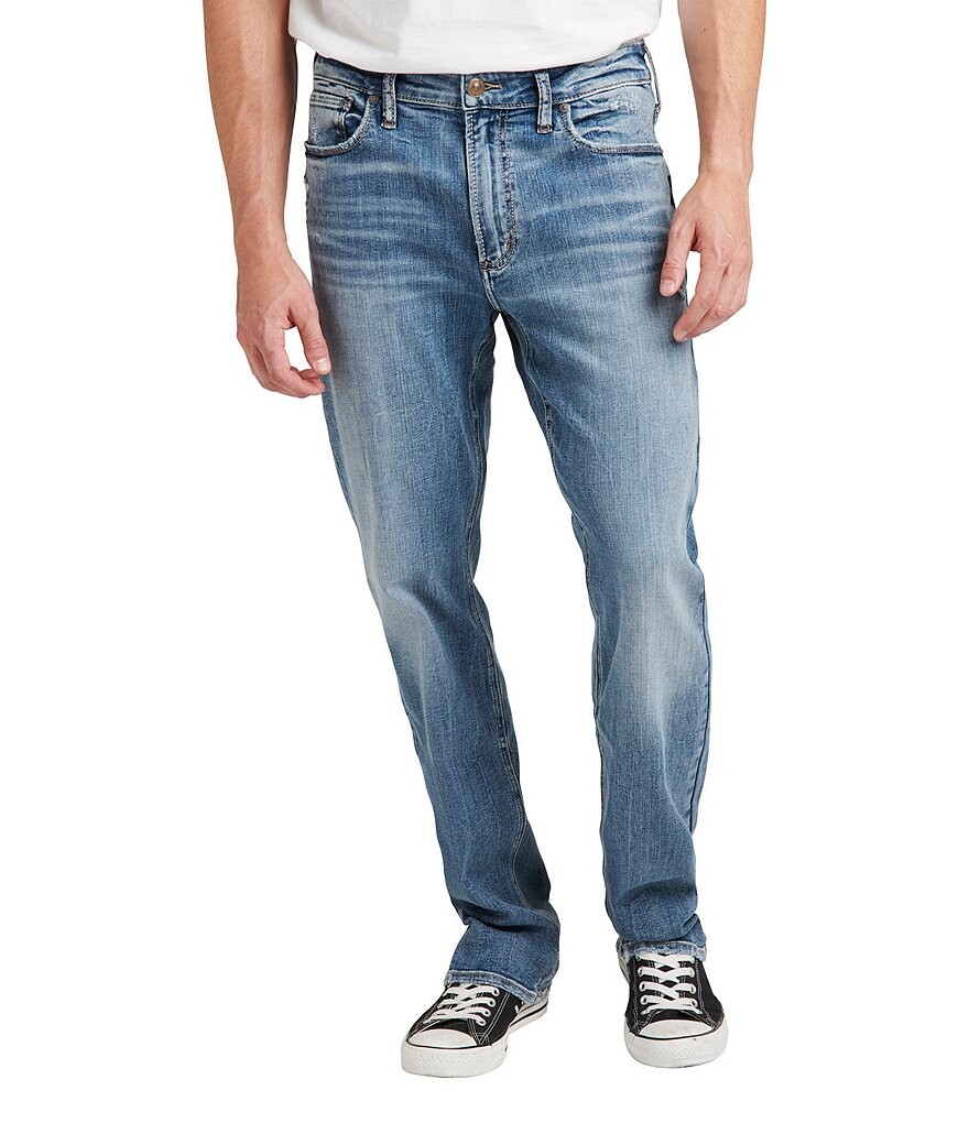 

Джинсы прямого кроя Silver Jeans Co. Grayson Easy-Fit, синий