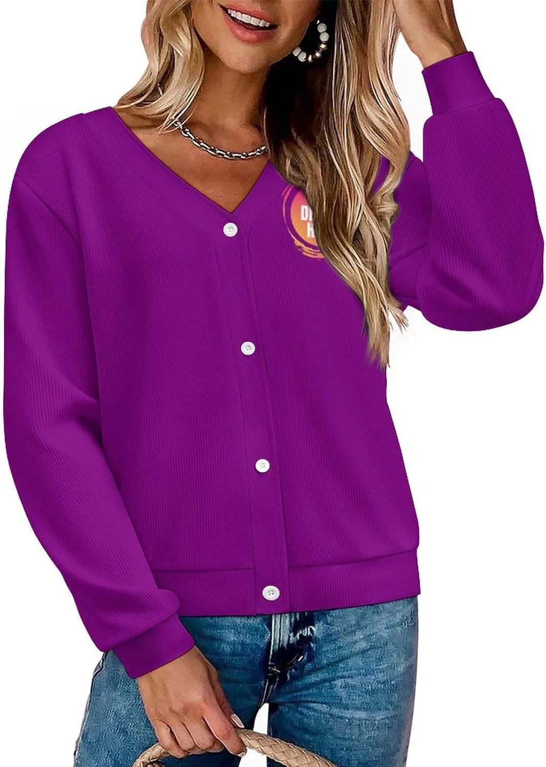 

Свитер с индивидуальным дизайном для мужчин и женщин, открытый спереди