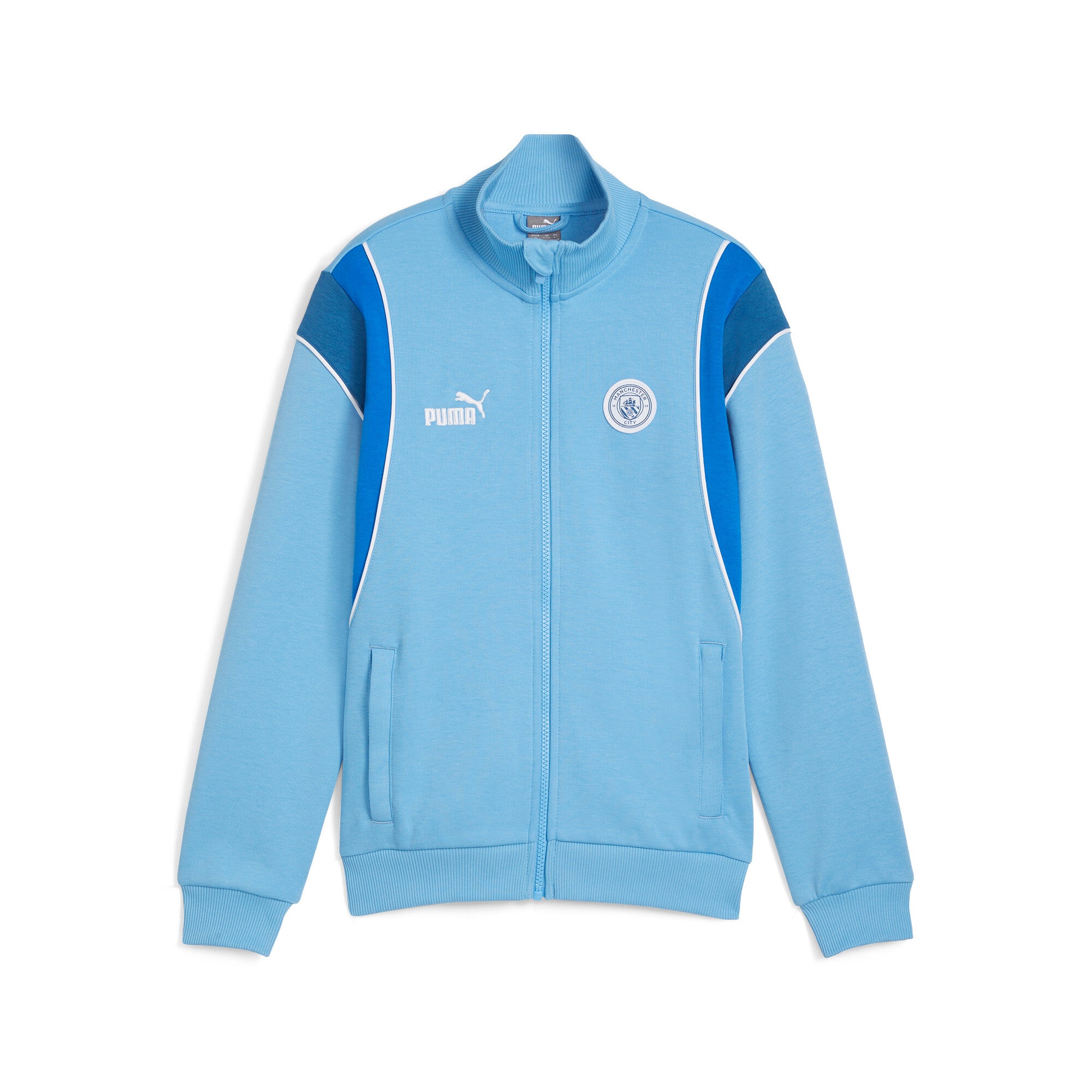

PUMA Big Kids' Manchester City FtblArchive спортивная куртка, цвет team light blue/racing blue