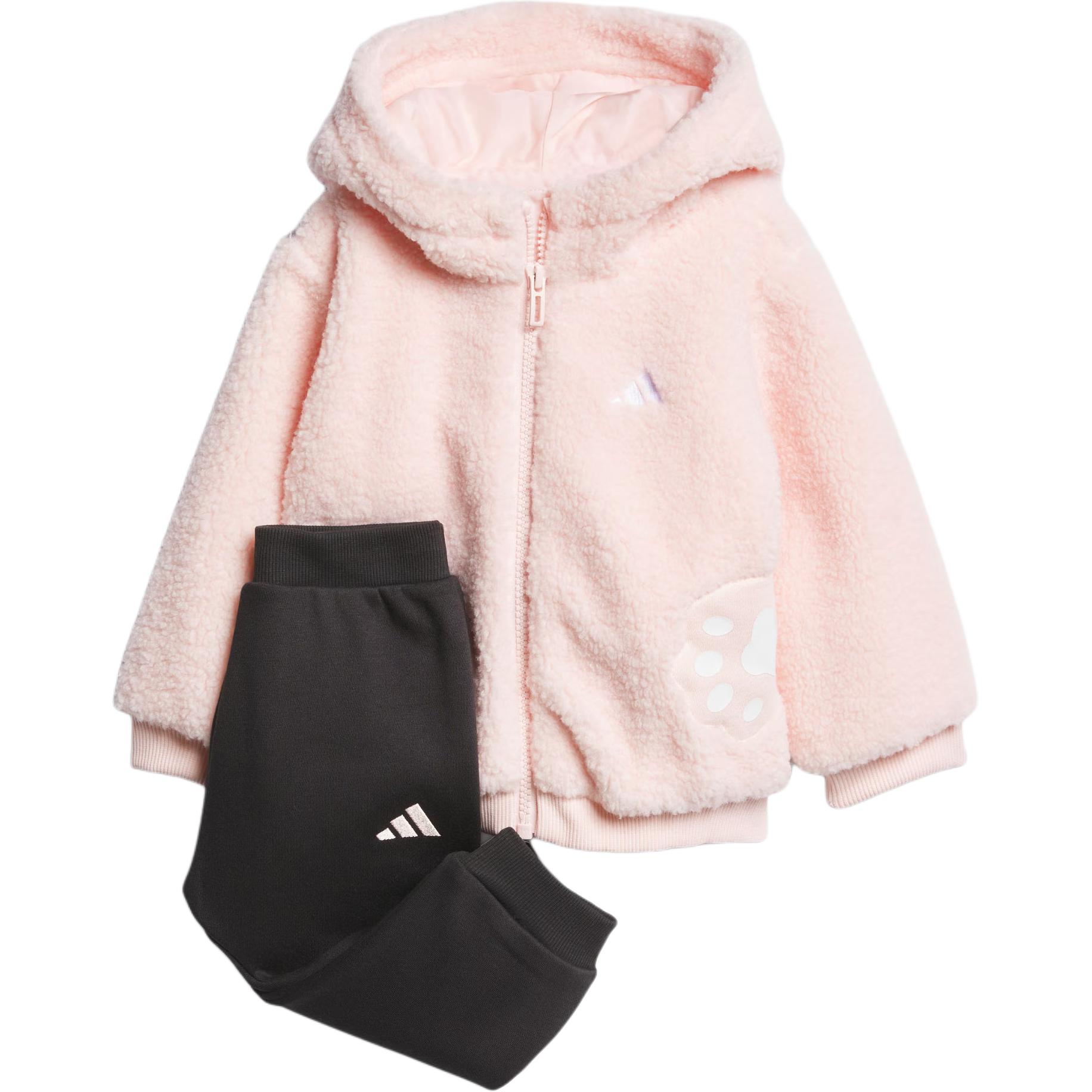 Детский спортивный комплект Casual Sportswear 2 Piece Set Adidas, розовый/черный — фото 3