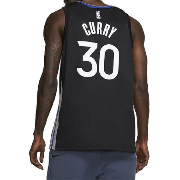 Майка Nike NBA City limited Jersey SW Fan Edition 2019-2020 Season Golden State Warriors Curry 30 Black, черный — фото 4