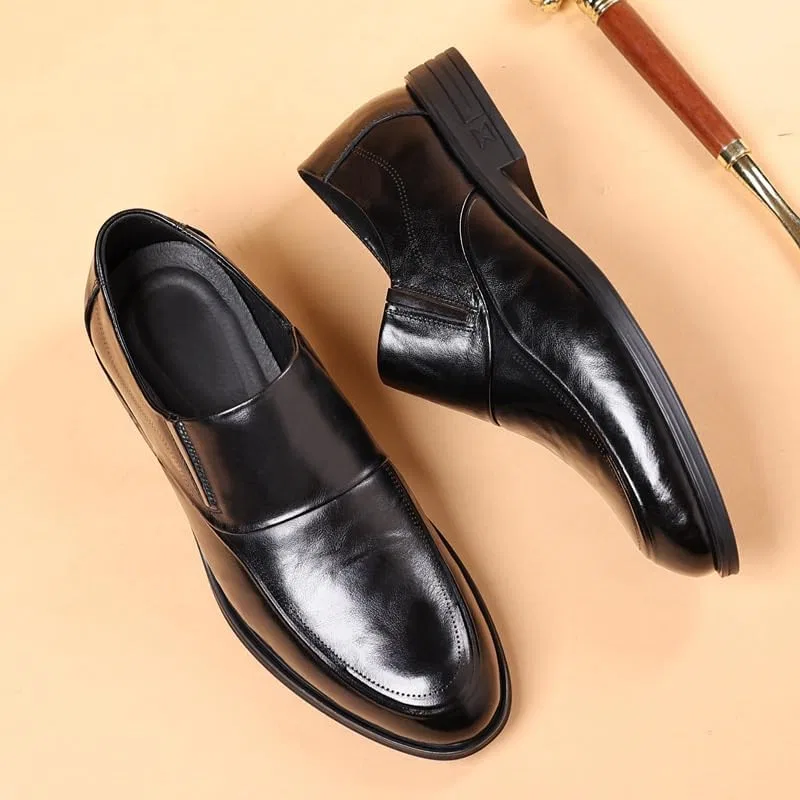 Лоферы мужские ортопедические, Brogue Shoes, черный UOPYNE — фото 2