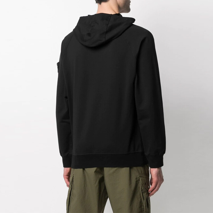 STONE ISLAND Мужская толстовка, цвет Black — фото 4