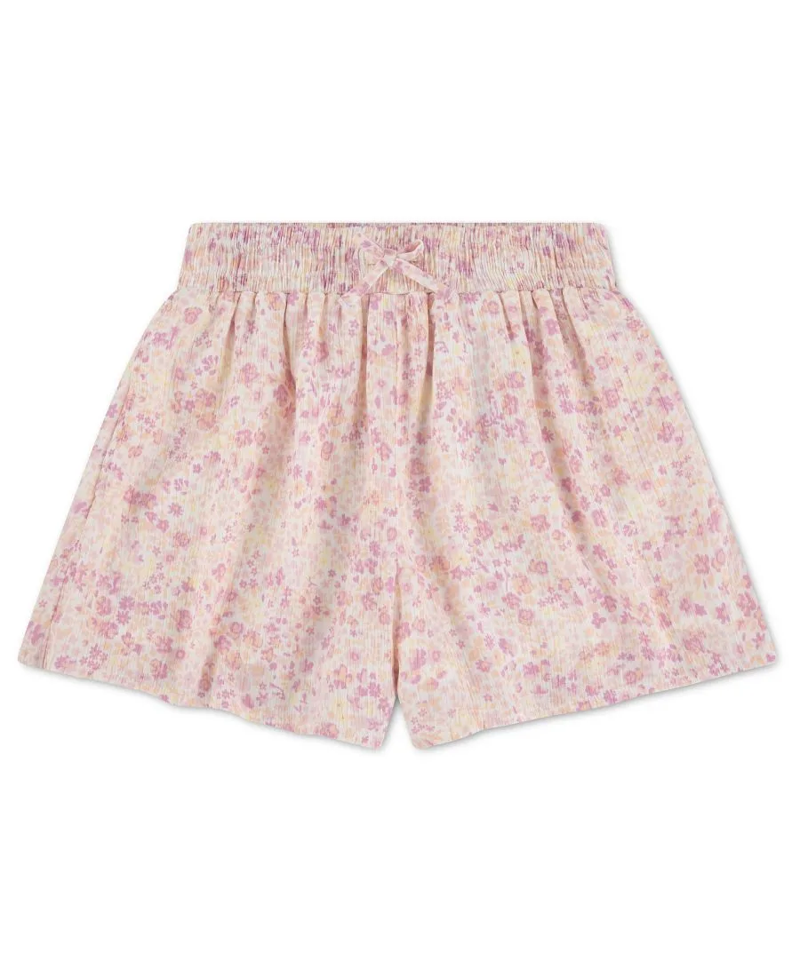 Детские шорты YPB с цветочным принтом и расклешенной юбкой Abercrombie kids, chalk розовый