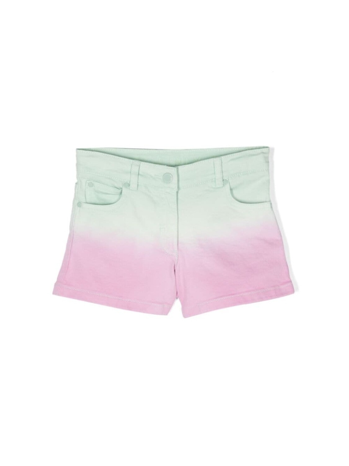 

Stella McCartney Kids джинсовые шорты с эффектом омбре, розовый