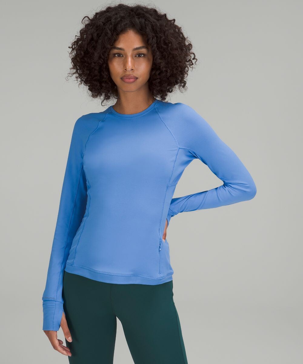 

Рубашка с длинными рукавами It's Rulu Run Lululemon, синий