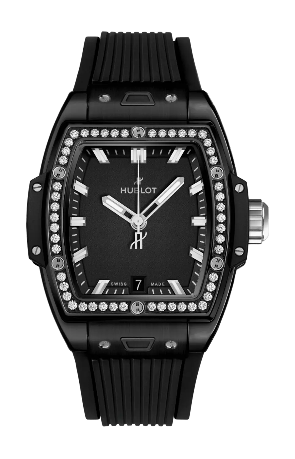 

Часы Hublot Spirit of big bang black magic с бриллиантами 39 мм