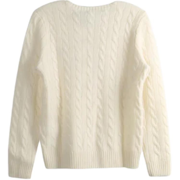 Polo Ralph Lauren Шерстяной кашемировый свитер Andover cream — фото 3