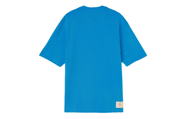Футболка Air Jordan x Union Crossover SS22 Solid Color Character Alphabet Printing Round Neck Short Sleeve Asia Edition Blue, синий — фото 2