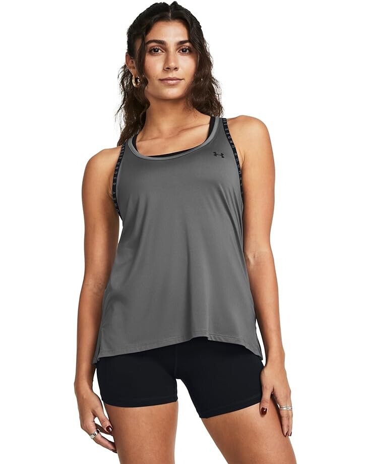 

Майка Under Armour Knockout Tank, цвет Castlerock/Black