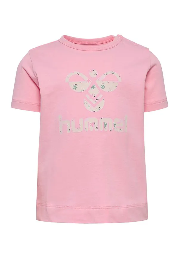 Футболка jocha ss с принтом Hummel, Candy Pink