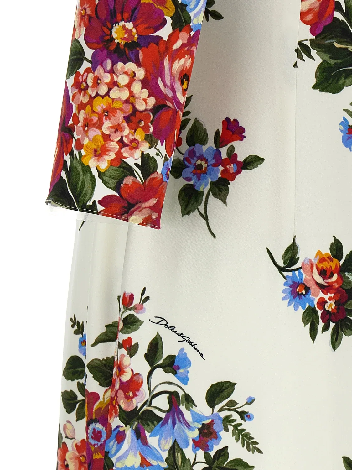 Платье «Mazzo di Fiori» DOLCE & GABBANA, белый — фото 4