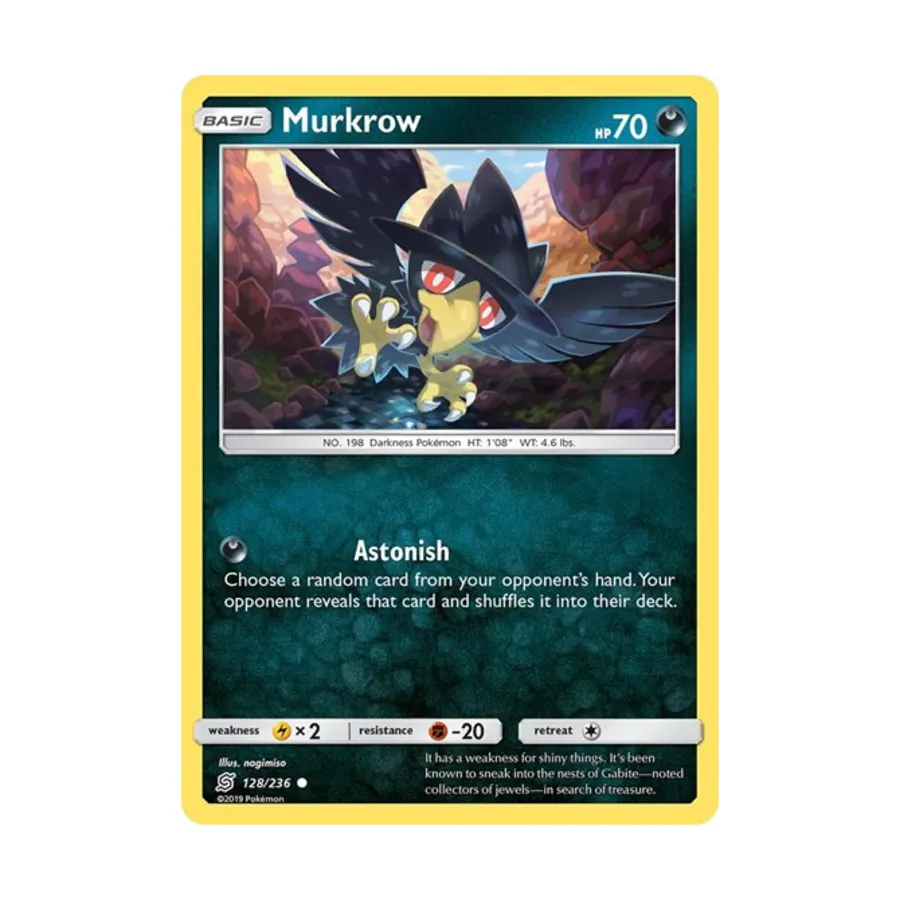 

CCG Меркроу (128) (К) # 128/236, Pokemon - SM - Unified Minds - Singles