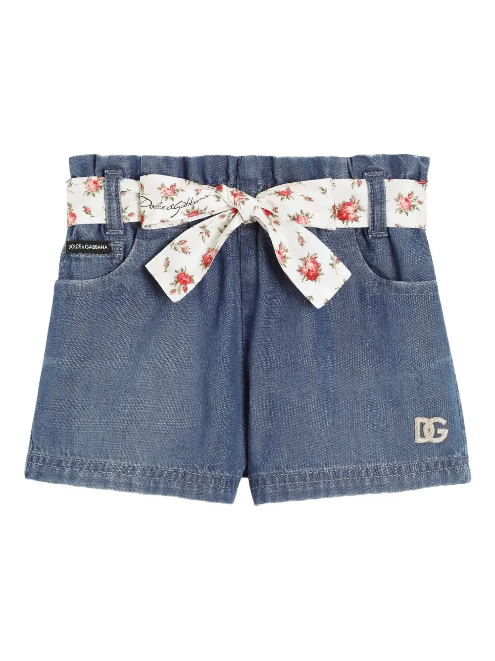 Джинсовые шорты Dolce & Gabbana Kids, синий