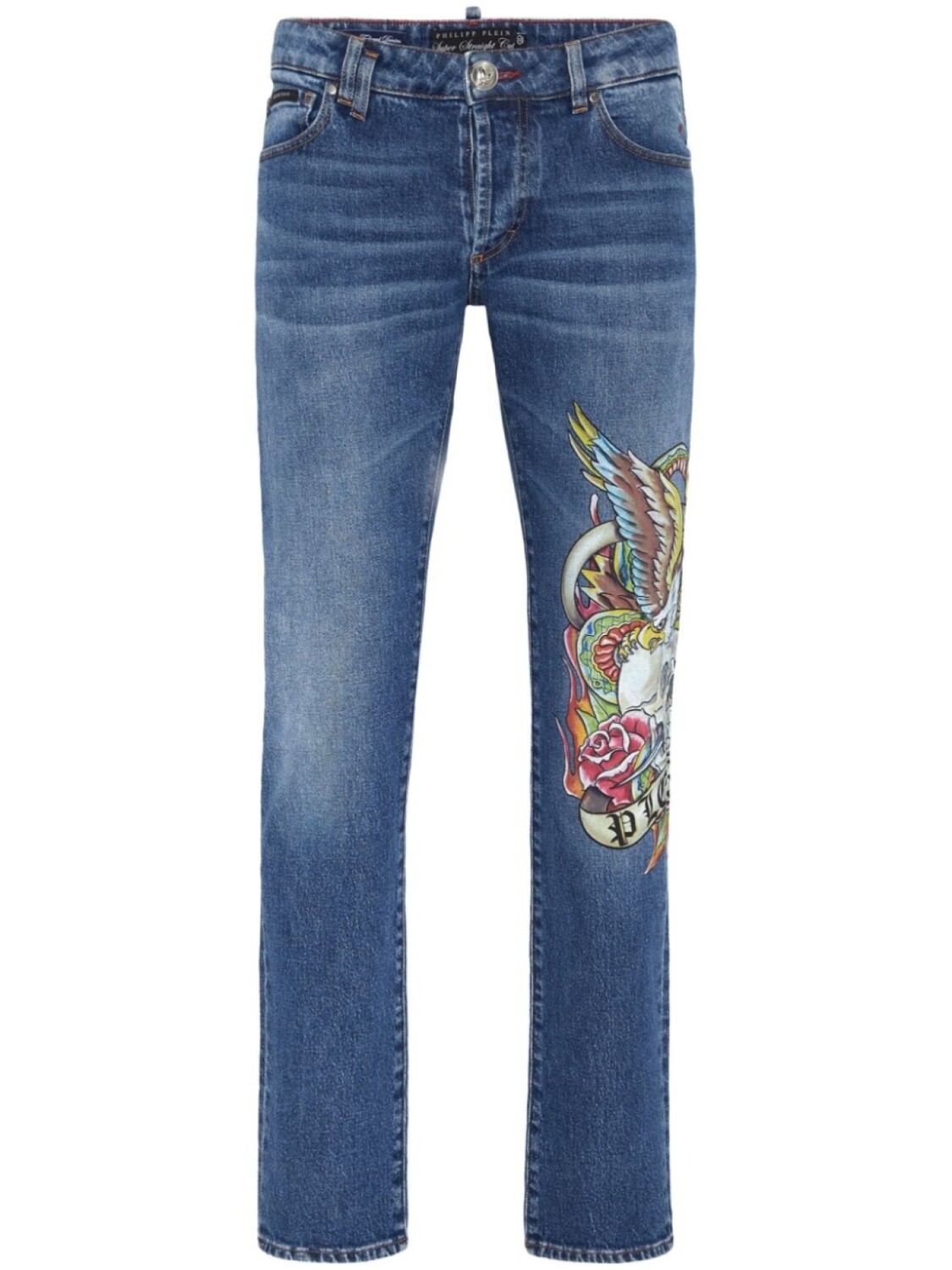 

Philipp Plein прямые джинсы, синий