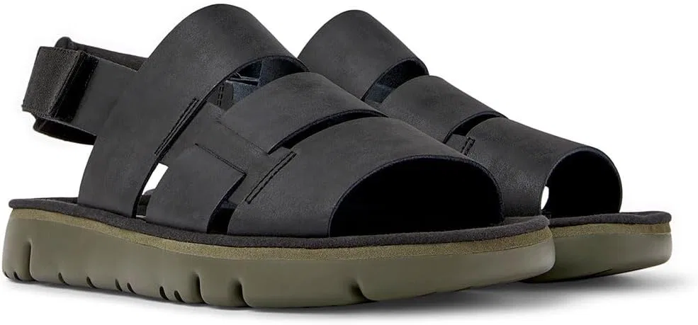 Сандалии Camper Herren Oruga K100470Сандалии с ремешком на пятке, Black 013