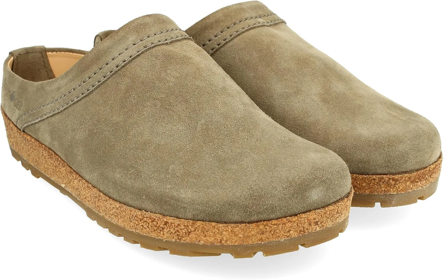 Кожаные сабо HAFLINGER Malmo, хаки