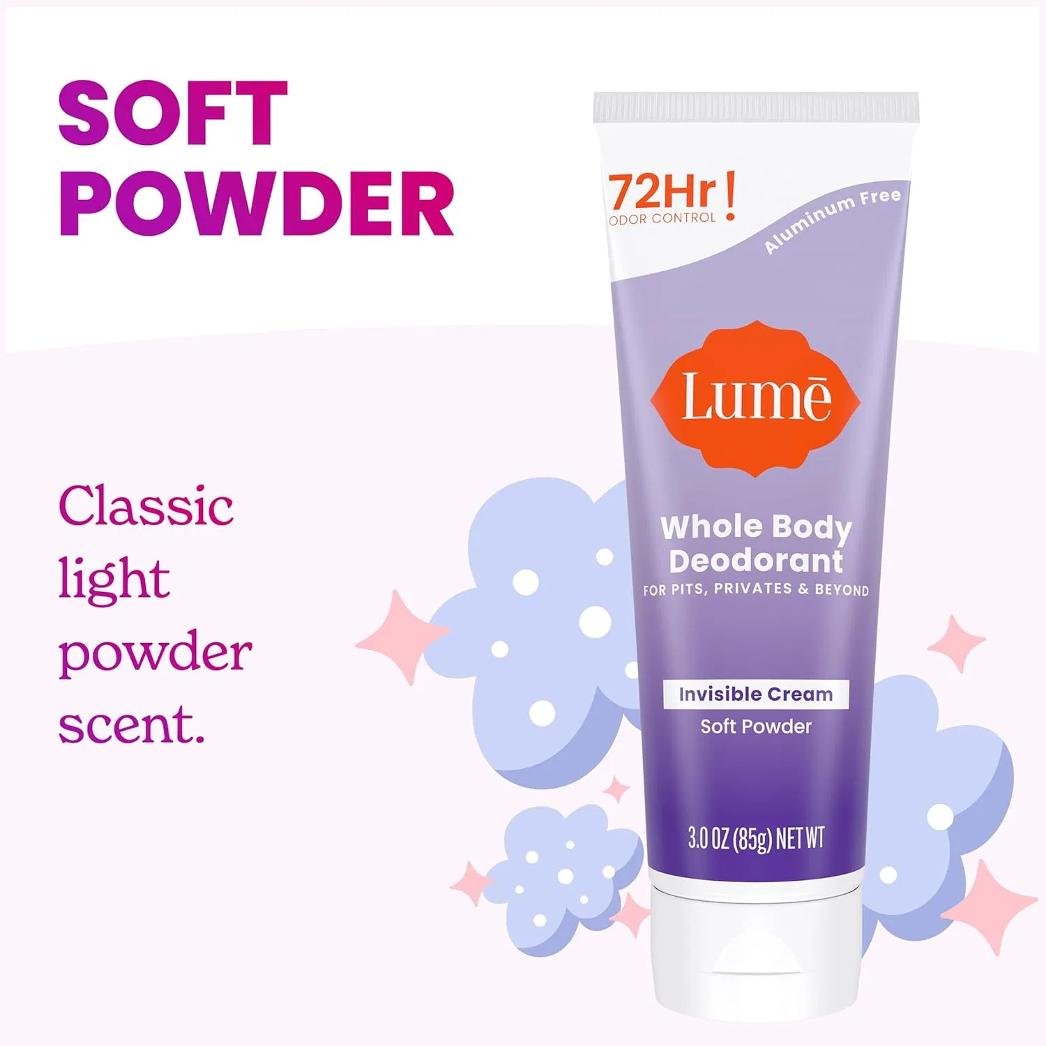 Дезодорант-крем для всего тела «Soft Powder» 80 мл от Lume Lume — фото 3
