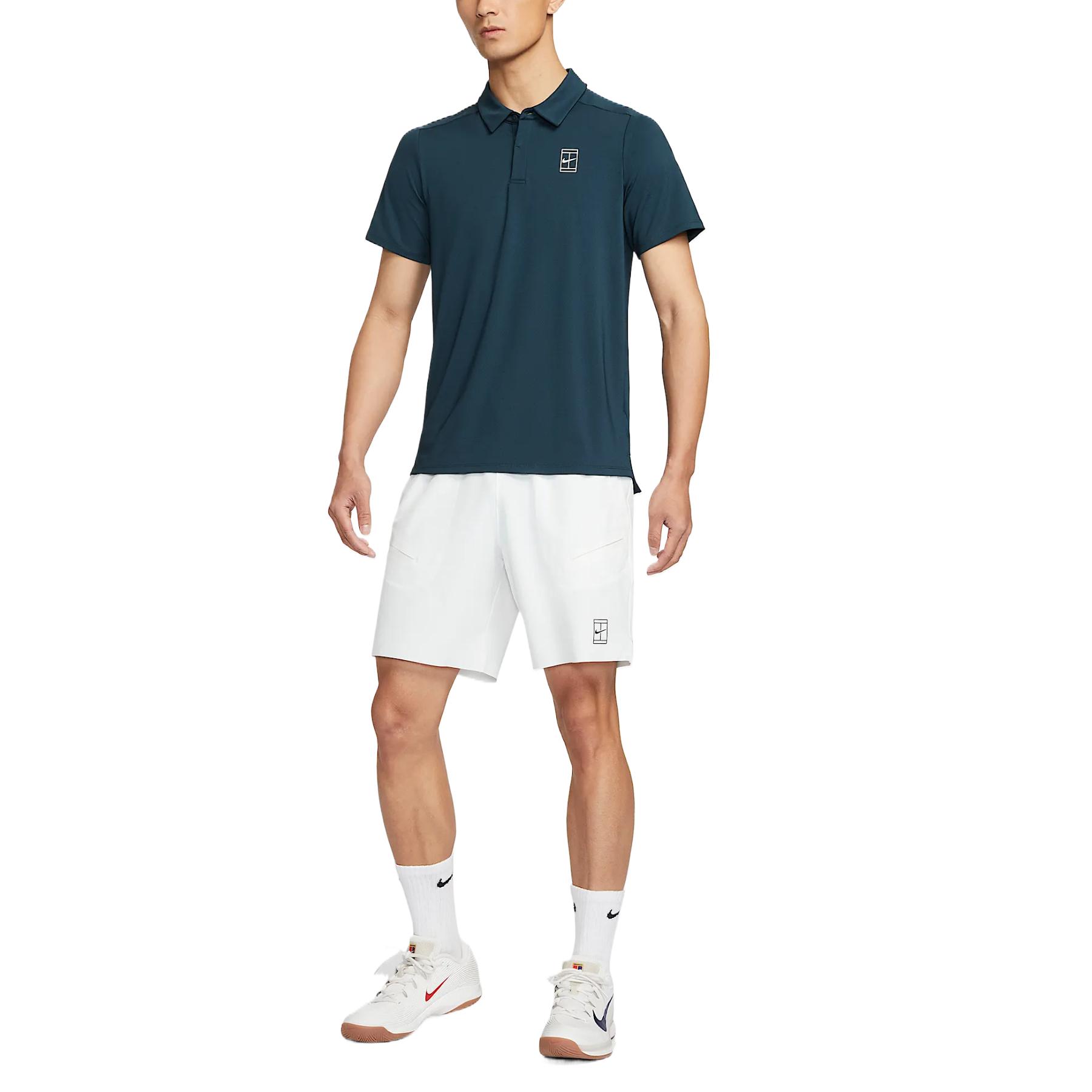 Nike Футболка Court Advantage Dri-FIT мужская Deep Sea Blue — фото 4