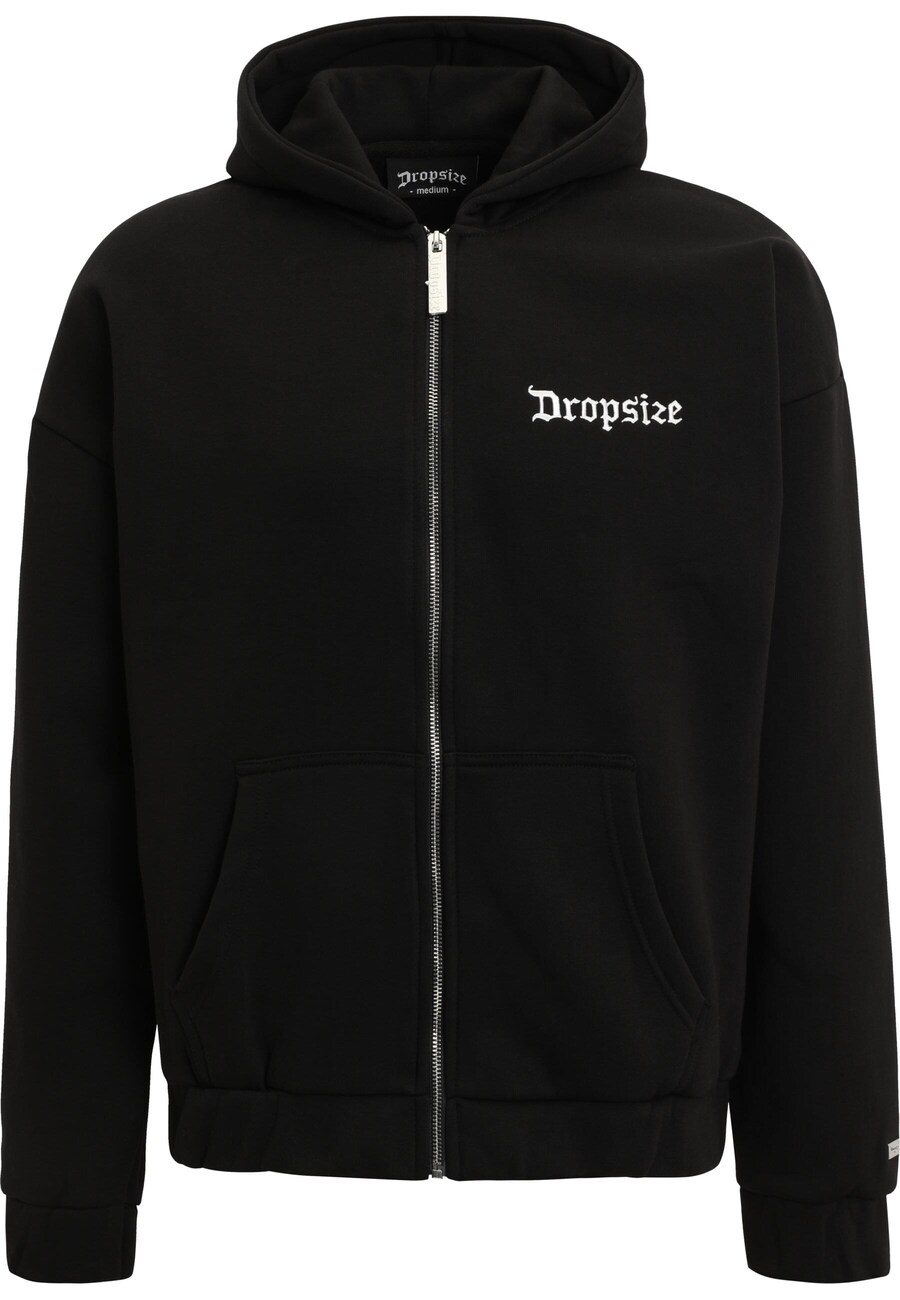

Толстовка с капюшоном на молнии Dropsize Zip-Up Hoodie, черный