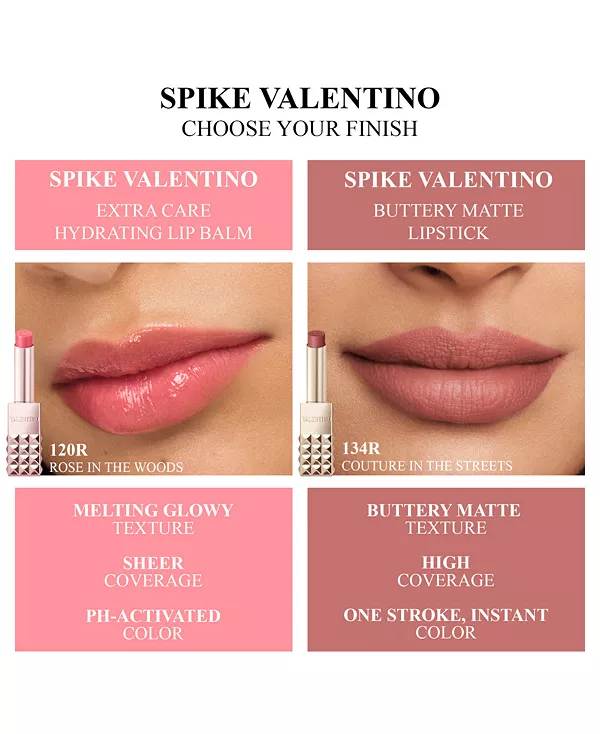 Матовая помада Spike Valentino с маслянистым эффектом Valentino, 210r fire red — фото 4