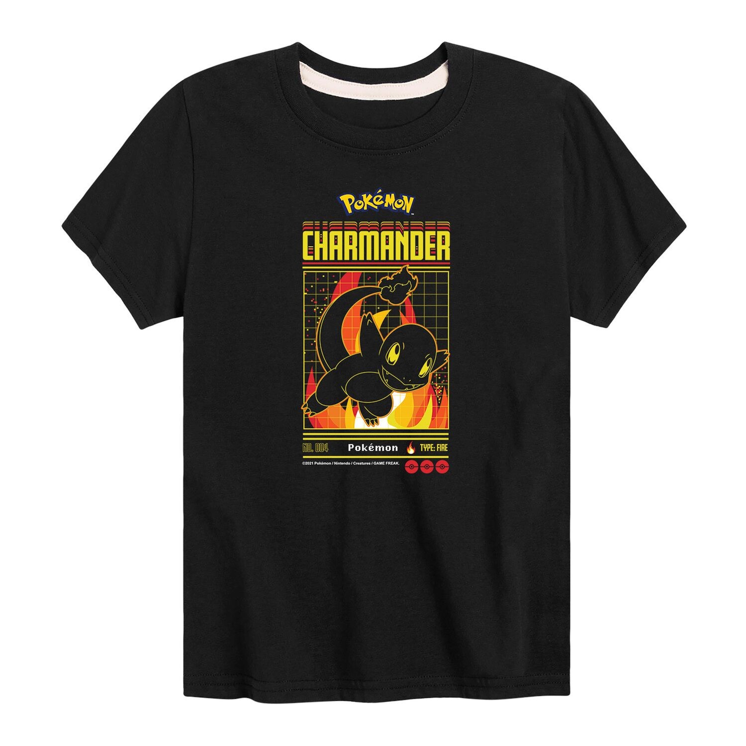 

Футболка с рисунком Pokemon Charmander для мальчиков 8–20 лет Licensed Character
