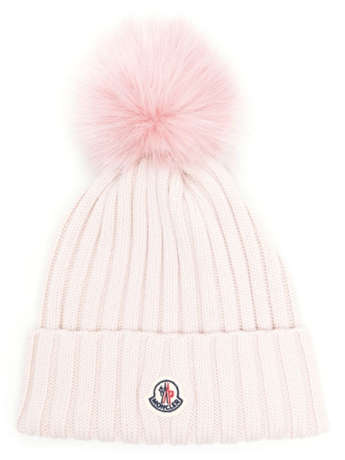 

Moncler шапка бини с помпоном, розовый