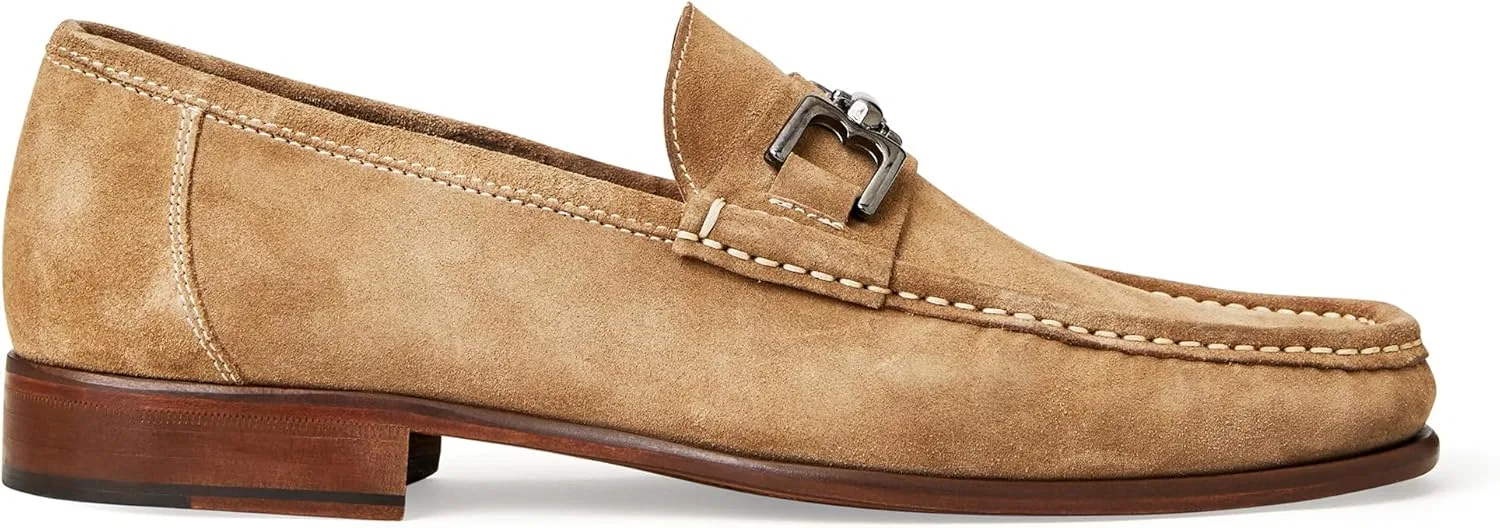 Лоферы мужские из итальянской кожи, Taupe Suede, Bruno Magli — фото 2