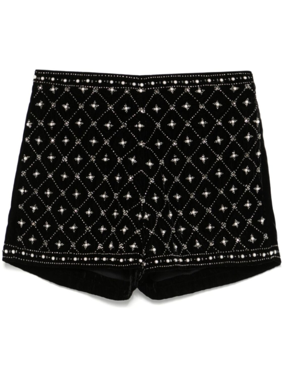

TWINSET декорированные бархатные шорты, черный