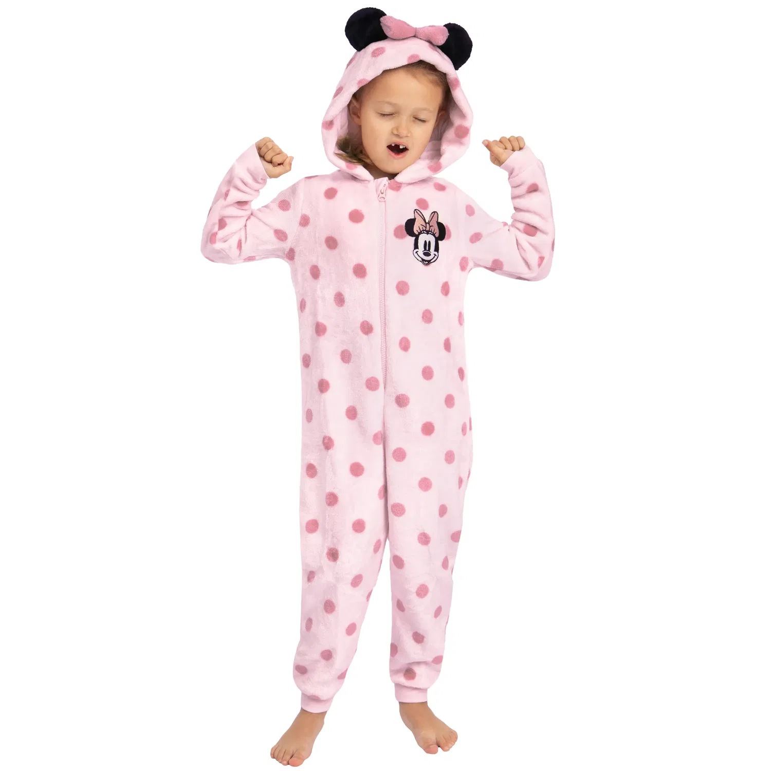 Детский комбинезон Minnie Mouse из флиса Disney, розовый — фото 2
