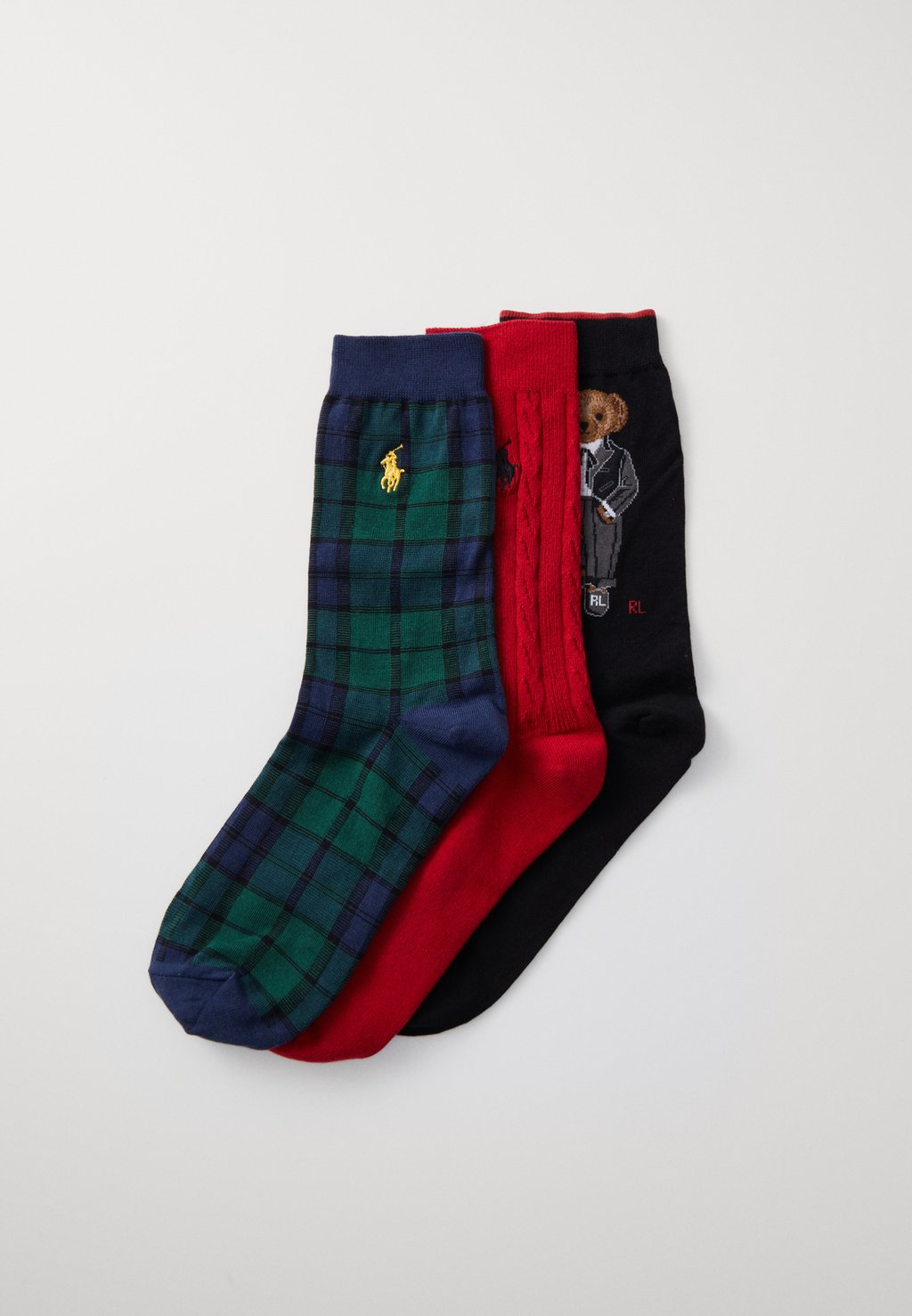 

Носки CREW GIFT BOX 3 PACK Polo Ralph Lauren, черный