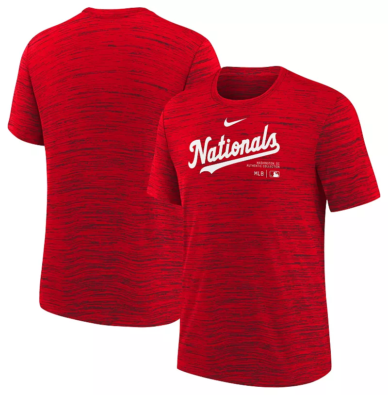 

Красная тренировочная футболка Nike Youth Washington Nationals